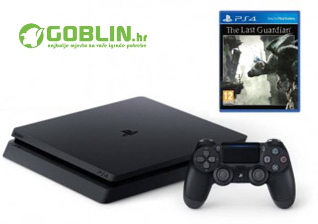 PlayStation 4 500 GB  Slim + The Last Guardian, novo, jamstvo, račun