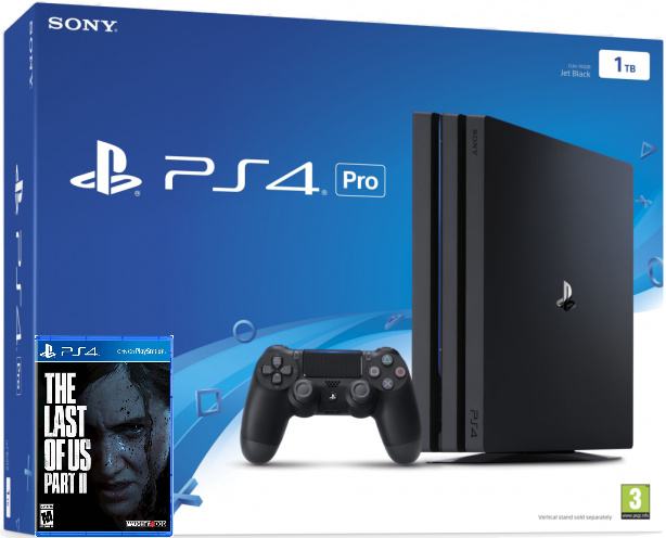 PlayStation 4 PRO 1000GB + Last Of Us Part 2 (PS 4 Pro 1TB - novo)