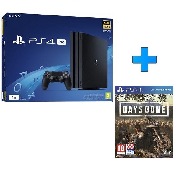 PlayStation 4 Pro 1TB Black +Days Gone,novo u trgovini,račun,gar 1 god