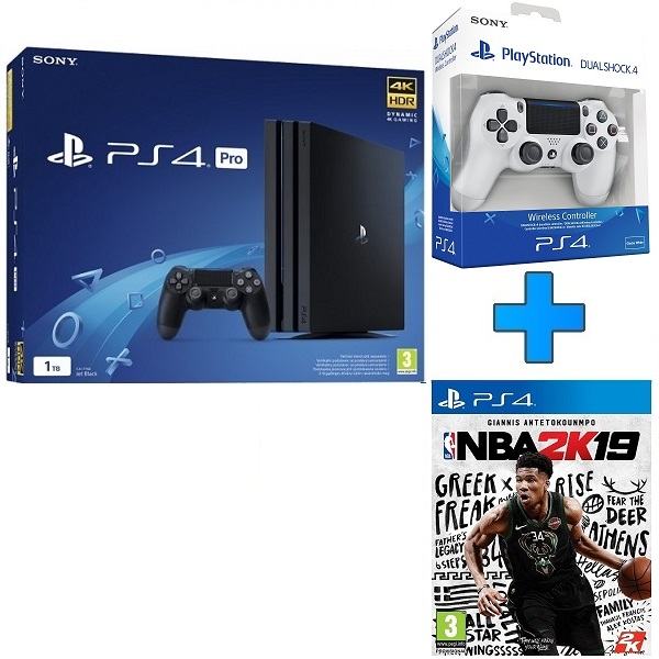 PlayStation 4 Pro 1TB Black +NBA 2K19+ dodat kontroler,novo u trgovini