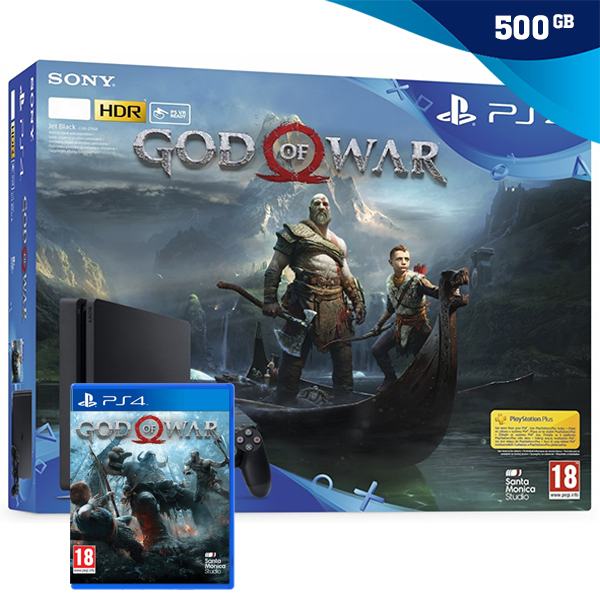 PlayStation 4 500GB Slim (PS4) + God of War, TRGOVINA, NOVO!