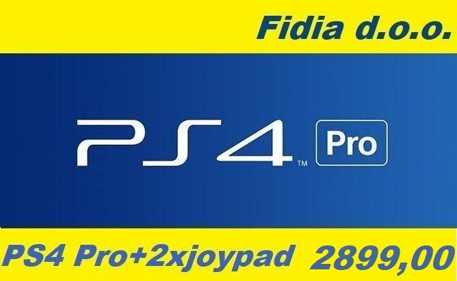 ⭐️⭐️ PS 4 PRO 1TB + 2x JOYPAD - AKCIJA !!! ⭐️⭐️
