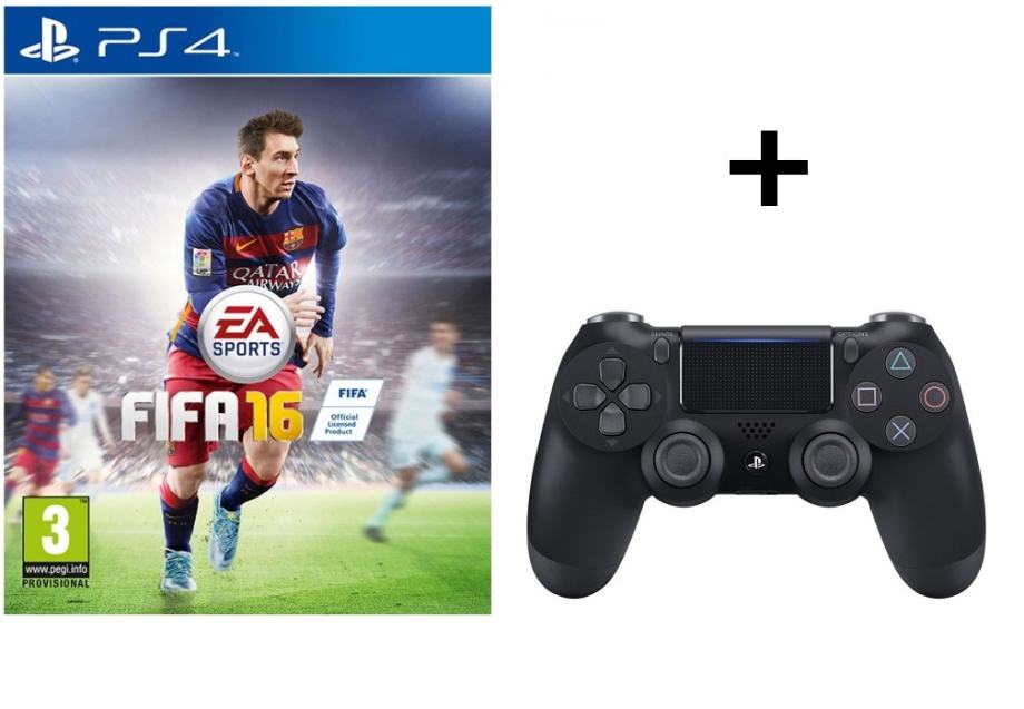 PS4 SONY DUALSHOCK 4 + FIFA 16,NOVO U TRGOVINI,RAČUN I GAR 1 GOD.