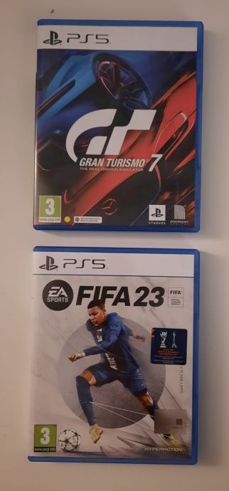 FIFA 23 (€20) i Gran Turismo 7 (€40) - zajedno €50