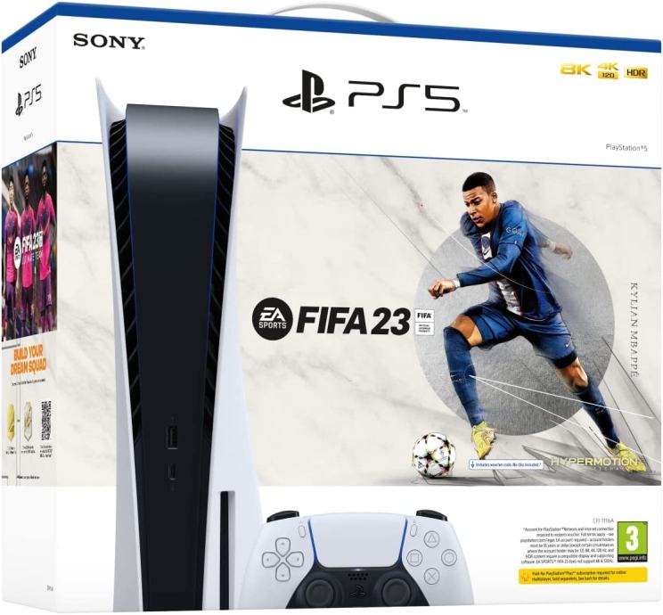 PlayStation 5 Bluray konzola + FIFA 23 PS5 igra NOVO Račun PDV!