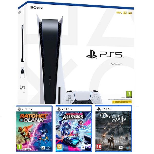 Playstation 5 Disc Edition + 3 igre novo u trgovini,račun,garancija 2g