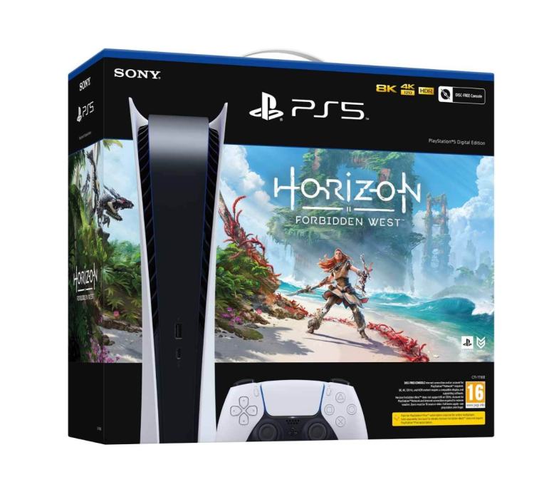 PlayStation 5 konzola Horizon Forbidden West bundle + 2 igre + PS Plus
