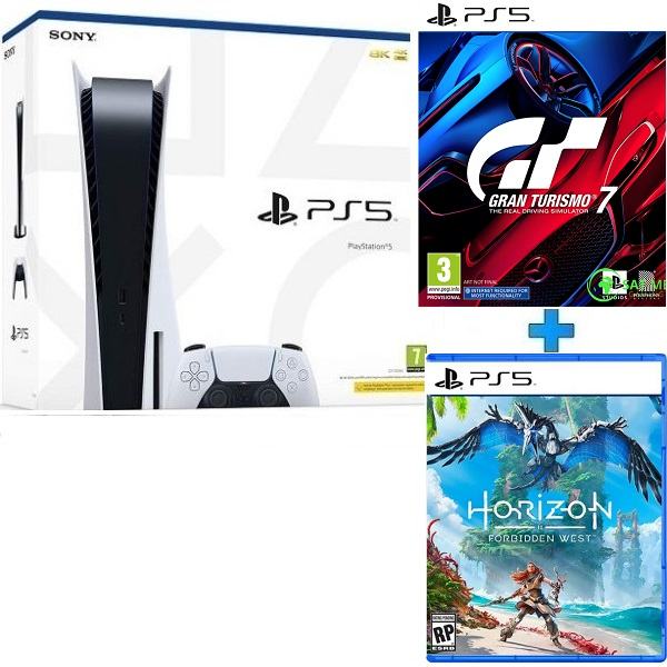 PlayStation 5 Sony Disc Edition+2 igre,novo u trgovini,račun,gar 2 god