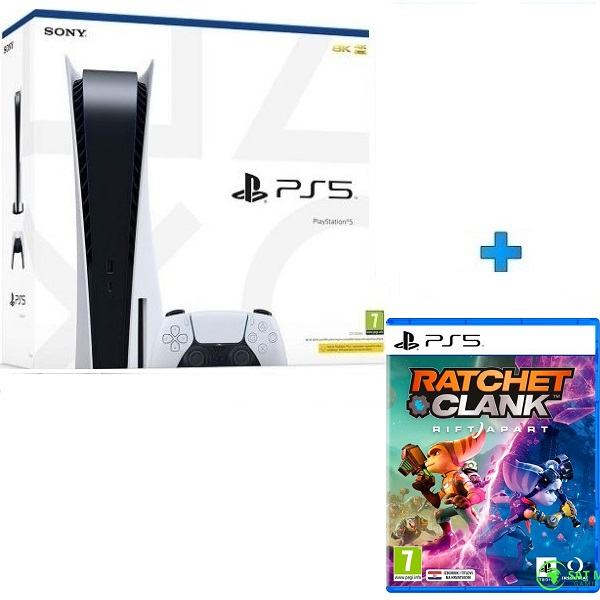 PS5 Sony PlayStation 5+Ratchet & Clank,novo u trgovini,račun,gar 2 god