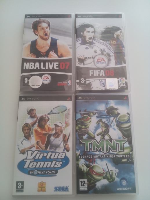 Igre za PSP - TMNT , FIFA , TENNIS , NBA