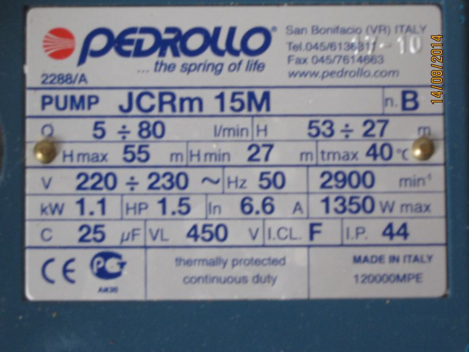 Hidropak PEDROLLO HYDROFRESH
