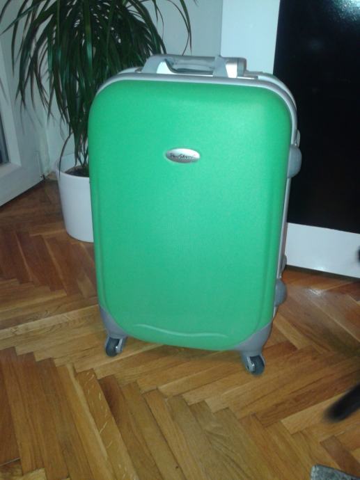 Tvrdi putni kofer Piero Erbacci 55 cm - Lime