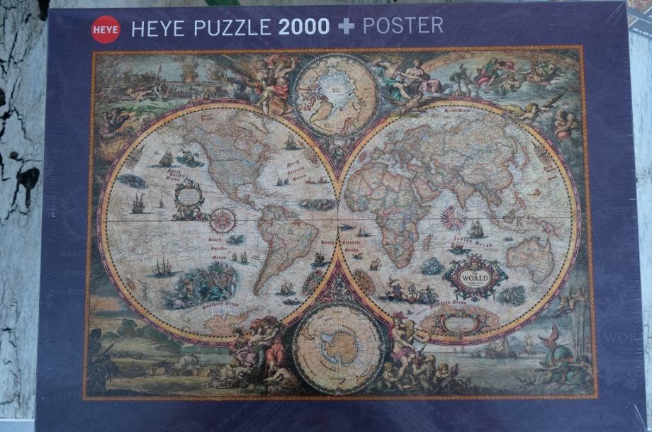 Predivne nove Puzzle Vintage World 2000 komada