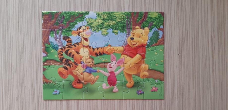 Trefl - 2 in 1 Puzzle: Winnie the Pooh, A Day in the Garden - 2 x 24 Pieces, Set of Two Puzzles for Children from 3 years old