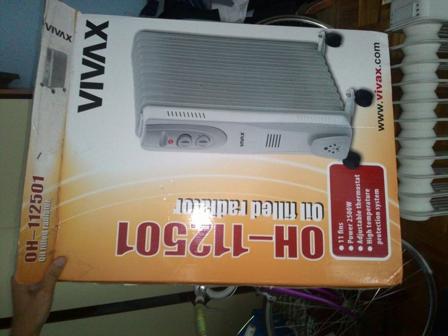 Prodajem Vivax radijator na struju 2500 W novi