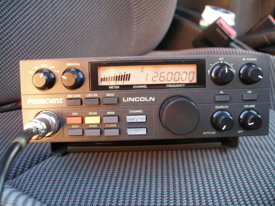 Radio CB President Lincoln - Mobile 271 Canaux - Avec ANL - Occasion