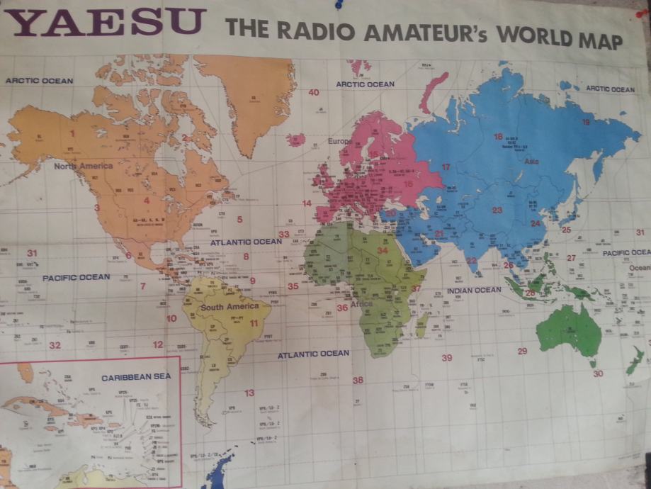 Radioamaterska karta.