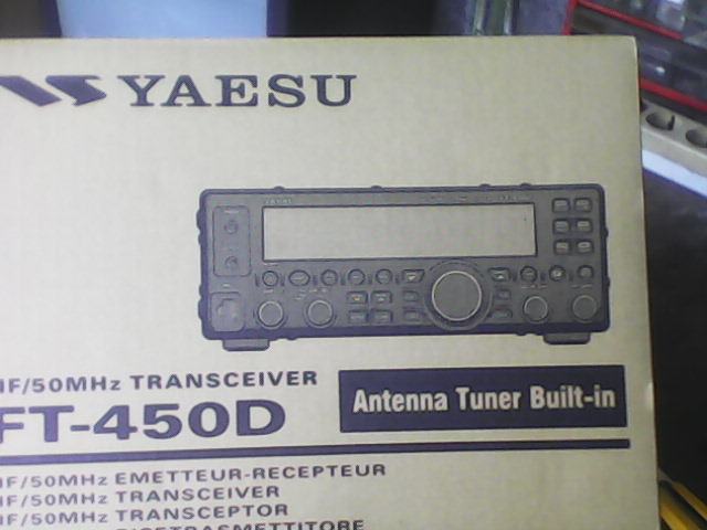 Yaesu FT450D transceiver.