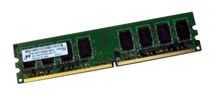 2GB MIcron MT16HTF25664AY-800J1 PC2-6400 800mhz DDR2 DIMM