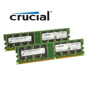 2x1GB CRUCIAL 128x64 DDR PC3200 BP1137P.4J 184pina DIMM