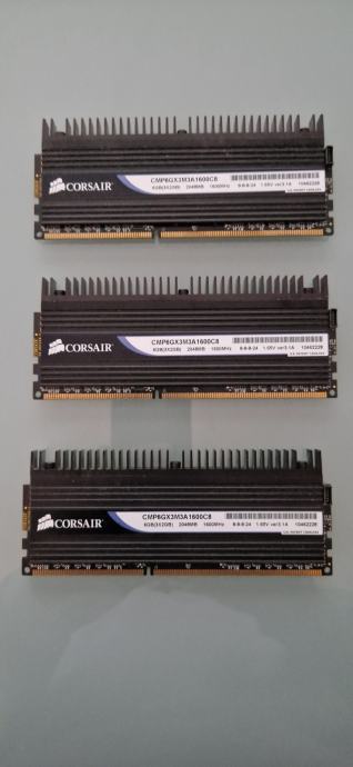 Corsair Dominator DDR3 (3x 2GB) + tripple channel + XMP
