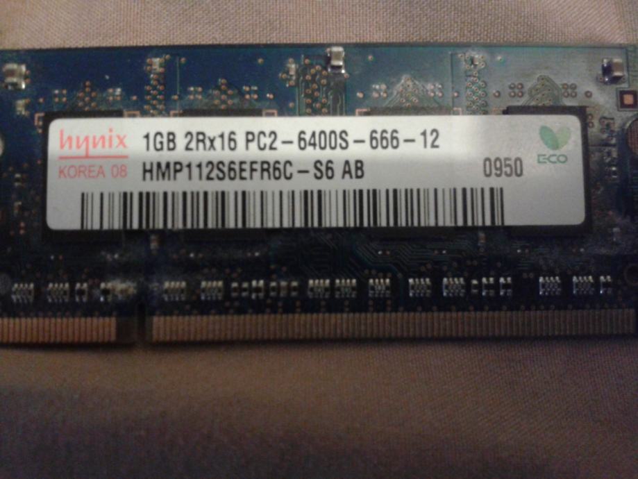 DDR2 SODIMM HYNIX 1 GB / 800 --------- 50 KN