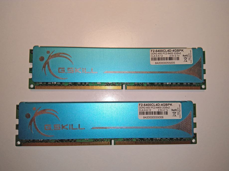 Mémoire RAM G.SKILL F2-6400CL4D-2GBPK 1 Go 800 MHz