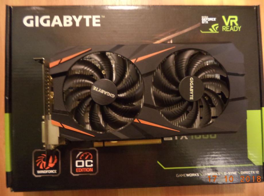 Gigabyte GeForce GTX 1060 WINDFORCE OC 3GB GDDR5 192-bit DX12 PCI-E