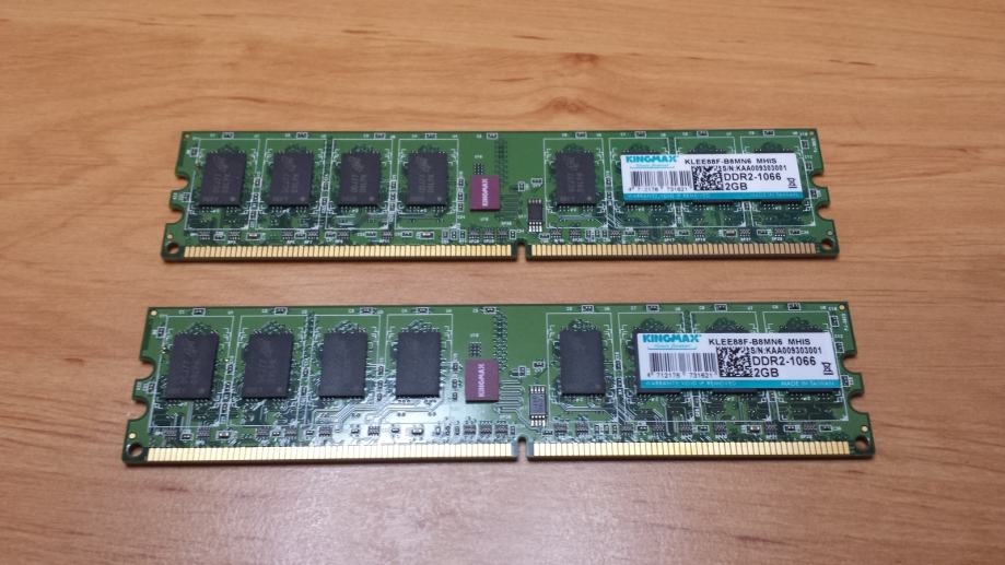 Mémoire RAM DDR2 1066MHz PC2-8500U - 2Go Par Module - Marque Qimonda - Pour PC De Bureau