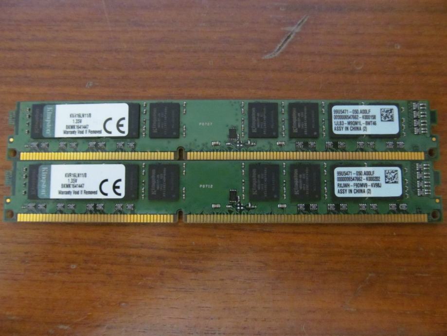KINGSTON 16 GB DDR3L - 8 + 8 GB DDR3 1600 MHz