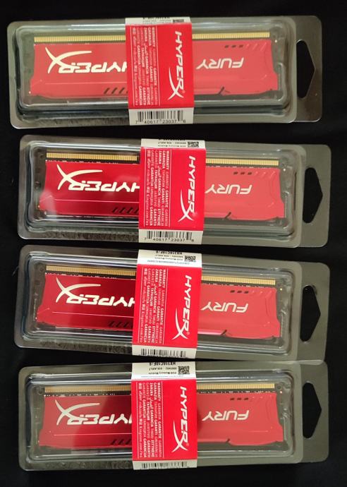 HyperX Fury 32 GB Kit 4x 8 GB DDR3 1600 MHz PC3-12800U - Foto 4