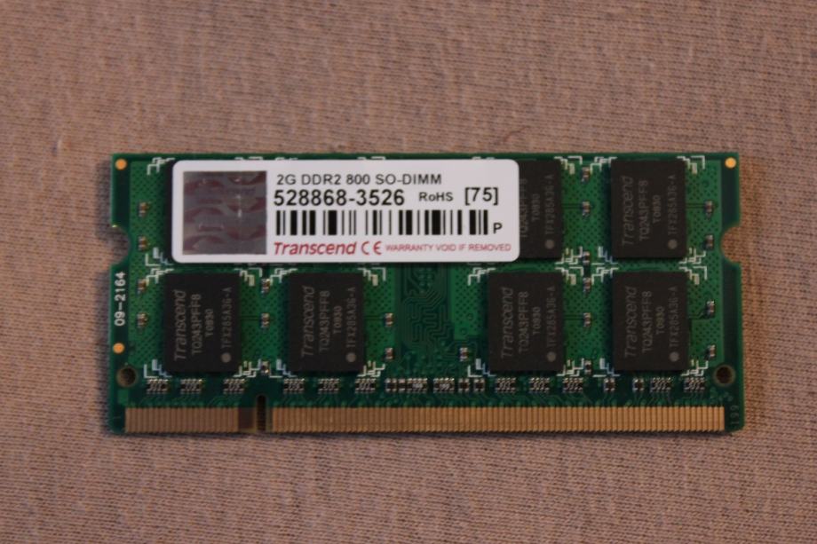 Memorija 2GB DDR2 800 Transcend - za Laptop