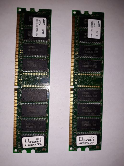 Memorija DDR1, 2 x 256 MB, Samsung