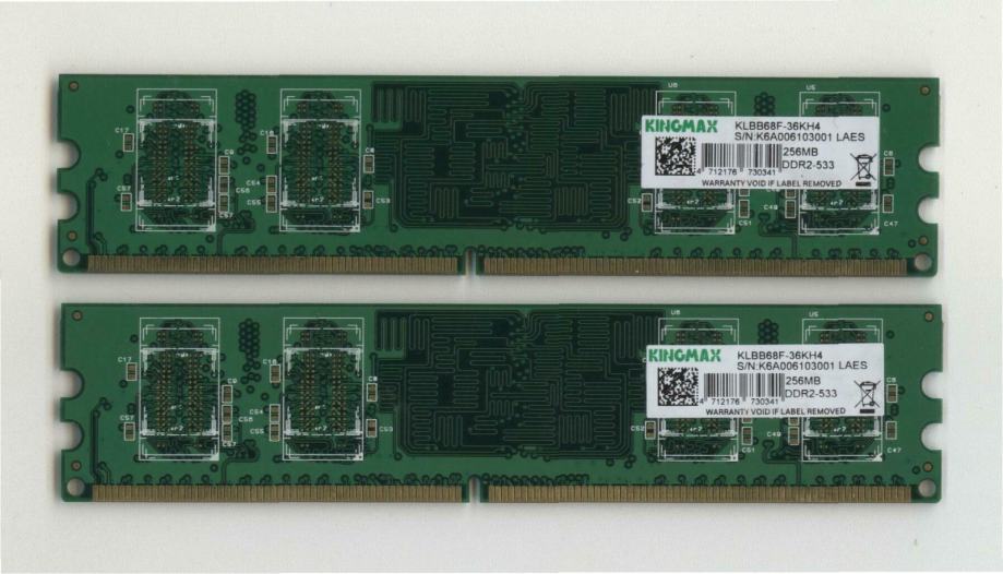 Memorija 256MB DDR2 533MHz Kingmax DIMM 240-pina za PC računalo