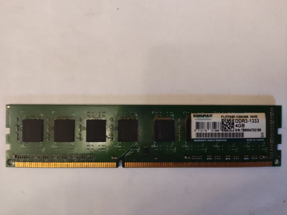 MEMORIJA DDR3 KINGMAX 4GB 1333MHZ