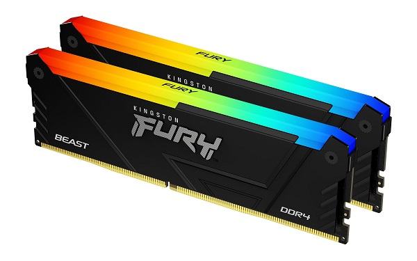 Radna memorija Kingston DDR4 16GB, 3200MHz, (2x8G) FURY Beast RGB