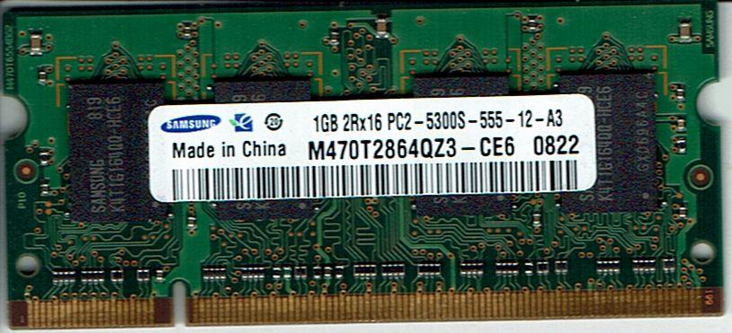 Samsung 1GB DDR2 667MHz SO-DIMM