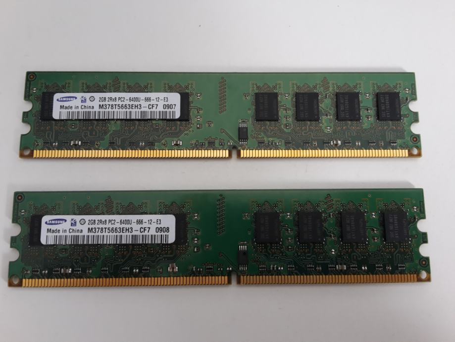 Samsung 2x2GB DDR2 800 MHz (ukupno 4GB)