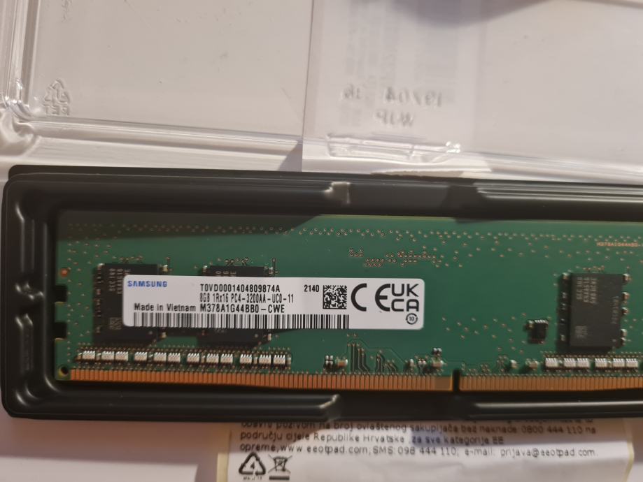 Memorija Samsung 8GB RAM DDR4 PC4-3200MHz