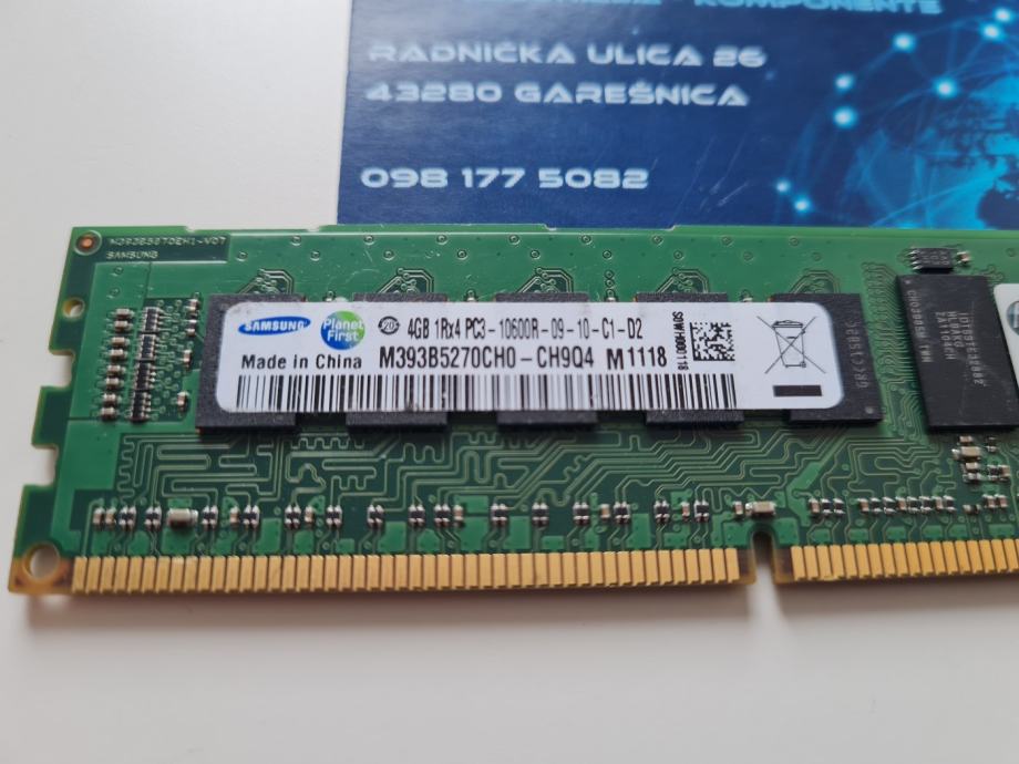 Banco Di RAM 4GB DDR3 PC3-10600R 1333MHz ECC Registrata (RDIMM) Per Server – Marca A-Tech
