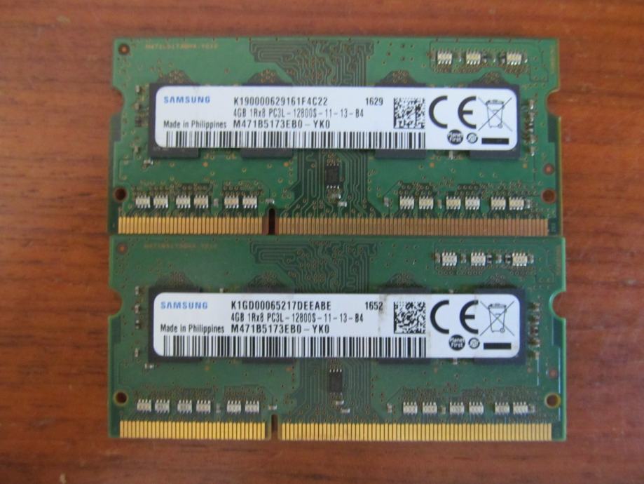 SAMSUNG 8 GB DDR3L (4+4 GB) DDR3L 1600 MHz - memorije za laptope