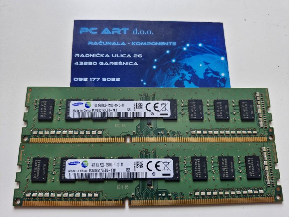 Samsung 8GB (2x4GB) DDR3, 1Rx8 PC3L 12800U, 1600 MHz - Račun / R1
