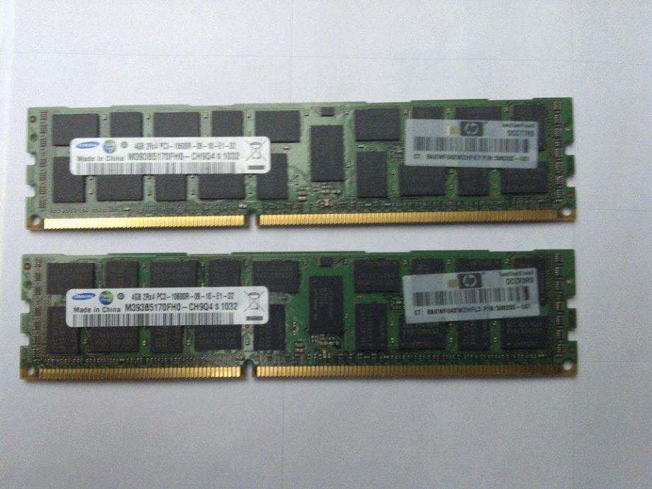 SAMSUNG 8GB (2X4GB) DDR3 radna memorija (RAM) - PC3-10600 ECC REG DIMM