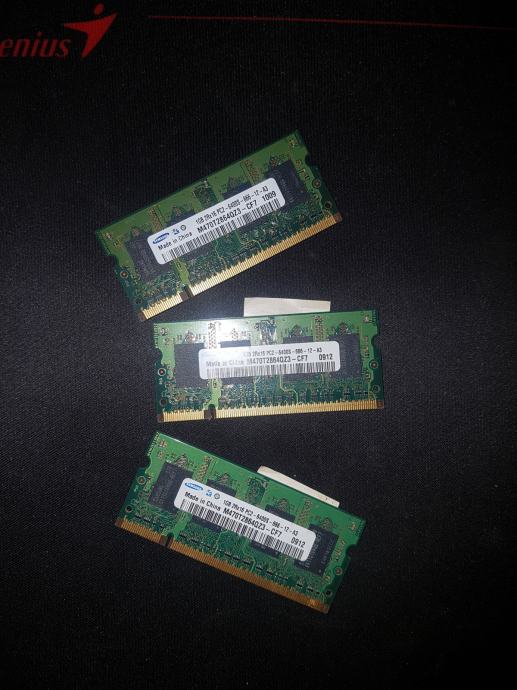Samsung RAM memorija 3x1GB 2R×16 LAPTOP