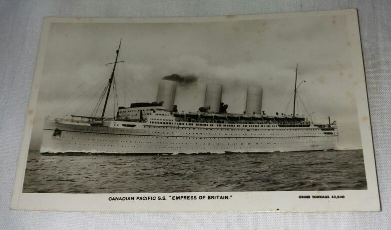 Razglednica 1920.-e, Canadian Pacific Ships, S.S. EMPRESS OF BRITAIN