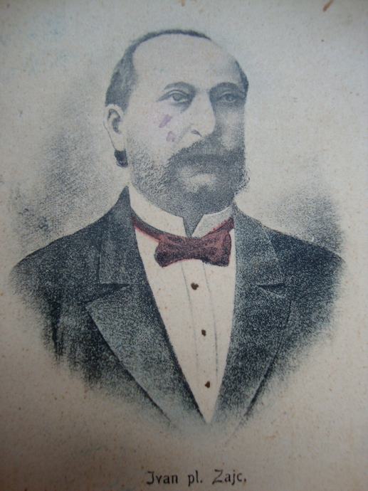 IVAN pl. Zajc Hrvatski skladatelj dopisnica putovala 1905.