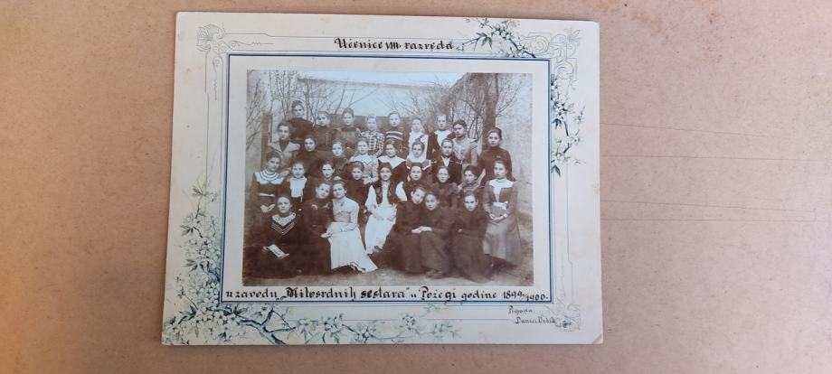 Kartonka - Požega - zavod Milosrdnih sestara 1899-1900 g.