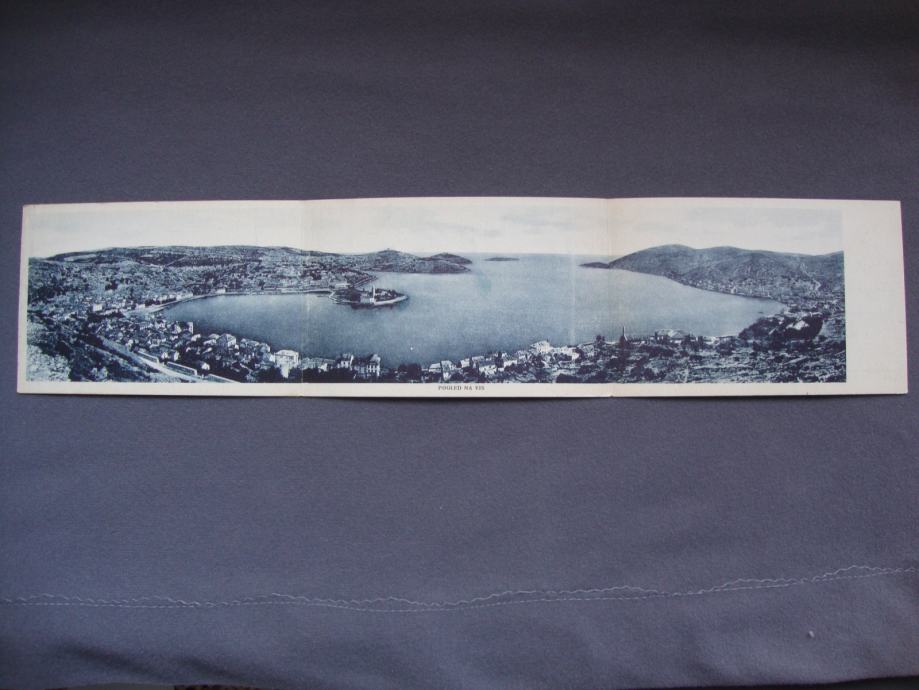 POGLED NA VIS postcard - dopisnica otoka Visa panorama -