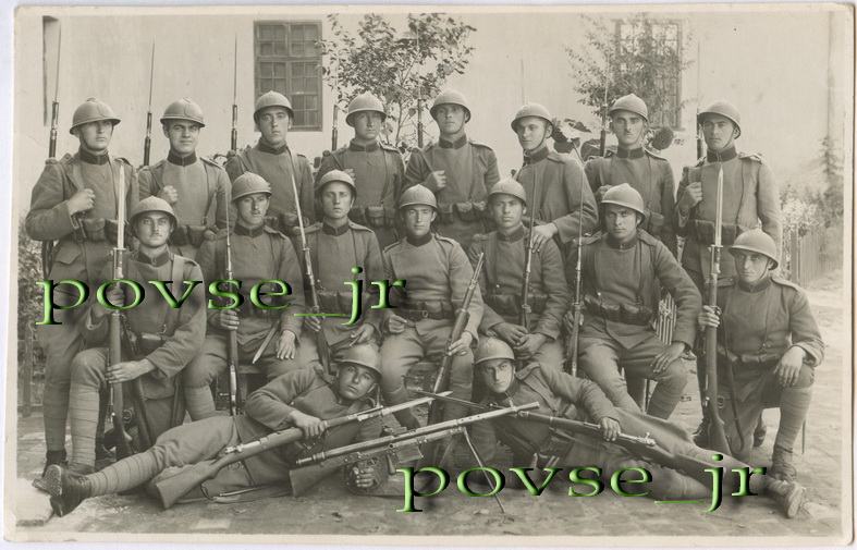 vojna fotografija - Kraljevina Jug. – M.1924 – puškostrojnica Chauchat