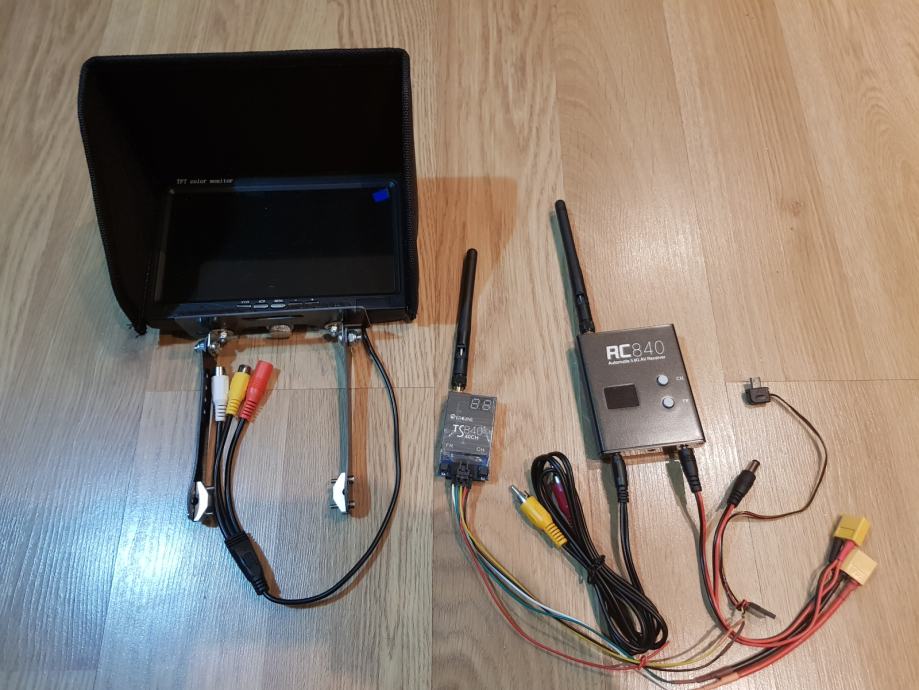 FPV kit LCD Monitor, Transmitter & Receiver